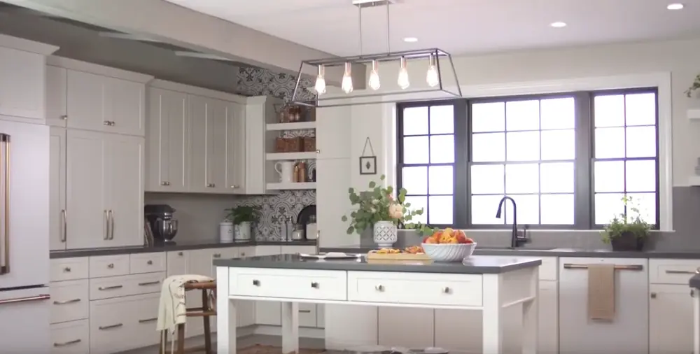 Finished kitchen scene from Masterbrand video work